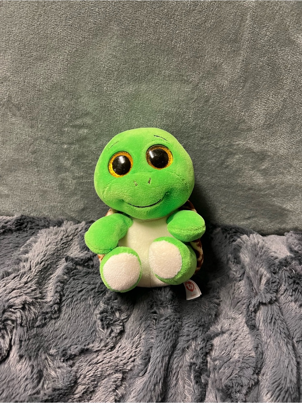 Ty Turbo the Turtle Green Turtle Plush